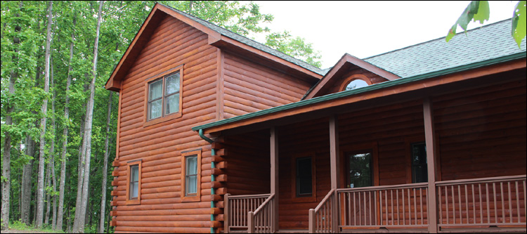 Log Home Staining in Cumberland County, Virginia