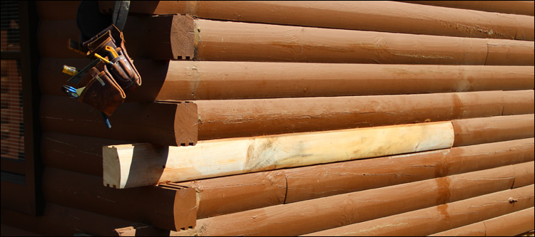 Log Home Damage Repair  Cumberland County, Virginia