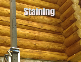  Cumberland County, Virginia Log Home Staining